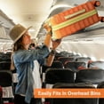 thumbnail image 3 of Zimtown 20" Carry-on Lightweight Luggage Hardside Suitcase with Spinner Wheels and TSA Lock, Yellow Orange, 3 of 13
