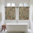 thumbnail image 4 of Vintage Spring Floral Kitchen Curtains 54 Inch Length, Farmhouse Flowers Green Vintage Tiers Curtains for Bathroom Bedroom Cafe, Light Filtering Small Window Treatment Short Drapes 2 Panels 42"Wx54"L, 4 of 8