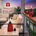 thumbnail image 5 of Seraphic Table Top Citronella Torches for Outdoor Patio, 16oz Decorative Glass Torch Citronella Oil Candles for Outside Deck, Garden, Parties, Set of 3, Red, 5 of 12