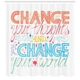 thumbnail image 3 of Ambesonne Saying Shower Curtain, Inspirational Resilience, 69"Wx75"L, Multicolor, 3 of 3