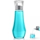 thumbnail image 1 of Dispensador de enjuague bucal de vidrio VITVITI 260 ml con vaso con tapa gris, 1 of 6