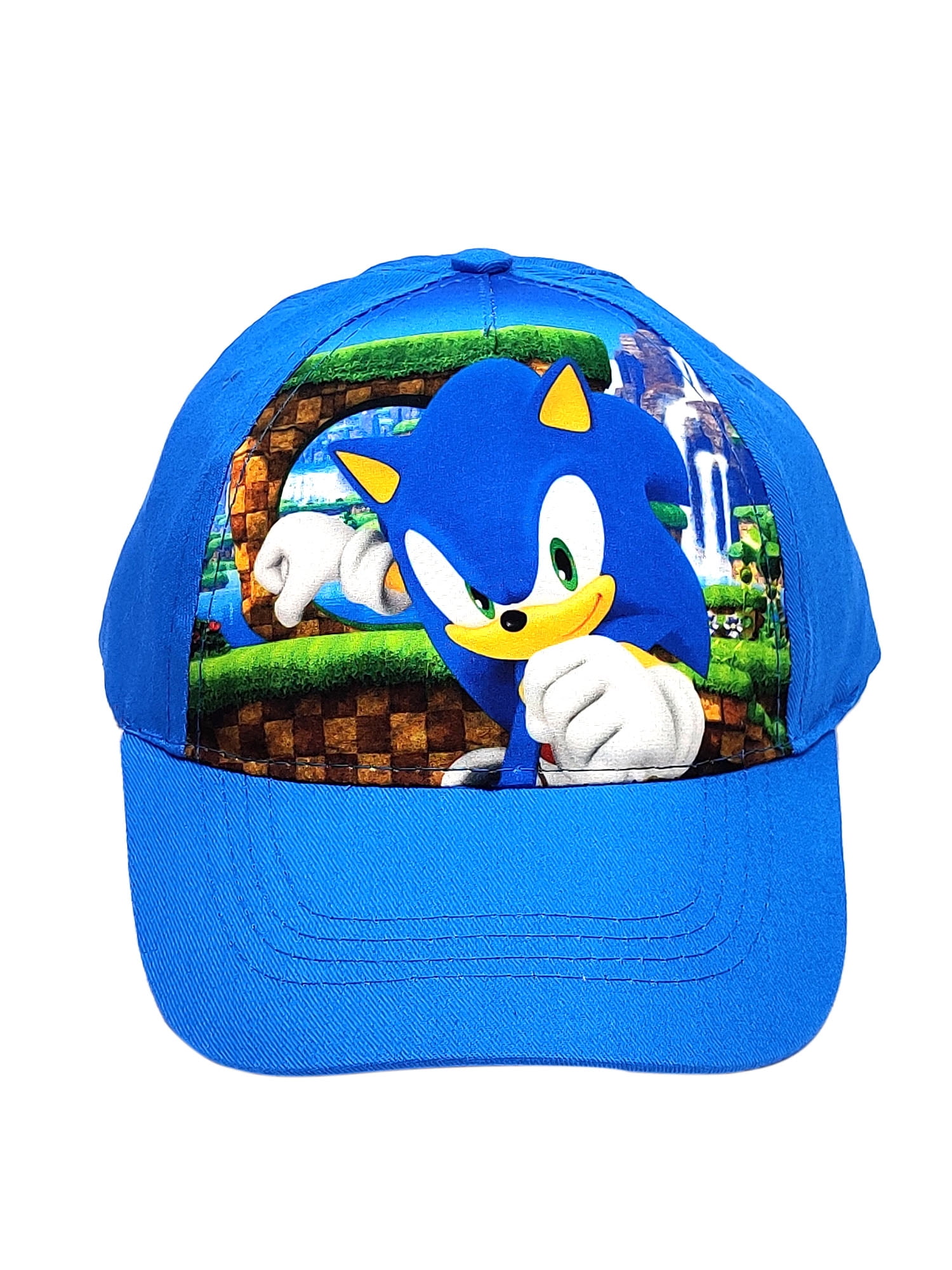Sega Sonic the Hedgehog Blue Boys Youth Baseball Snapback Cap 