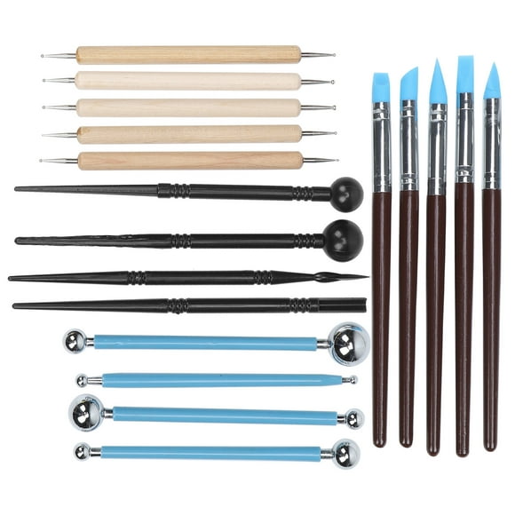 Indentation Ball Stick, Pottery Tools Clay Craft Kit Durable Texture Painting For Gift For Collection Lovers For Home For Hobbyist