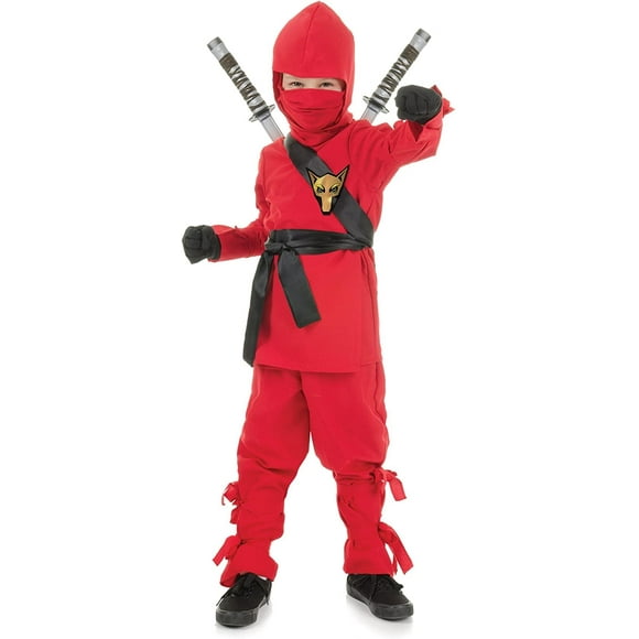 Red Ninja Child Costume | X-Large