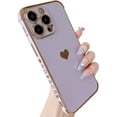 thumbnail image 3 of for iPhone 14 Pro Case Cute Girly Sweet Heart Flower Pattern Soft Silicone Camera Protective Phone Case for iPhone 14 Pro (Black), 3 of 9