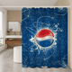 thumbnail image 4 of Cortina de ducha para baño Cortina de baño Cortinas P-pepsis para dormitorios Accesorios de partición plegables Conjunto de tela impermeable para el hogar, 4 of 5