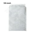 thumbnail image 4 of Inteprter Salud y seguridad respetuosas del medio ambiente blancas del bolso del tamiz de la malla fina hechas con nilón fáciles de limpiar Cocina y Comedor blanco 100 malla 20*30cm, 4 of 6