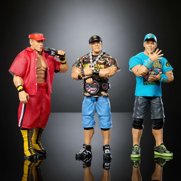 WWE Elite Collection John Cena 3-Pack, Collectible Set of 6-inch