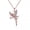 Rose Gold, variant on Rose Gold Platinum Plated Necklace Pendant Tinkerbell Wings Fairy 20" B333