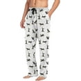 thumbnail image 4 of Top-kevin Blakc Dog Men's Pajama Pants Pjs Bottoms with Pockets Sleep Lounge Pants for Men, 4 of 13