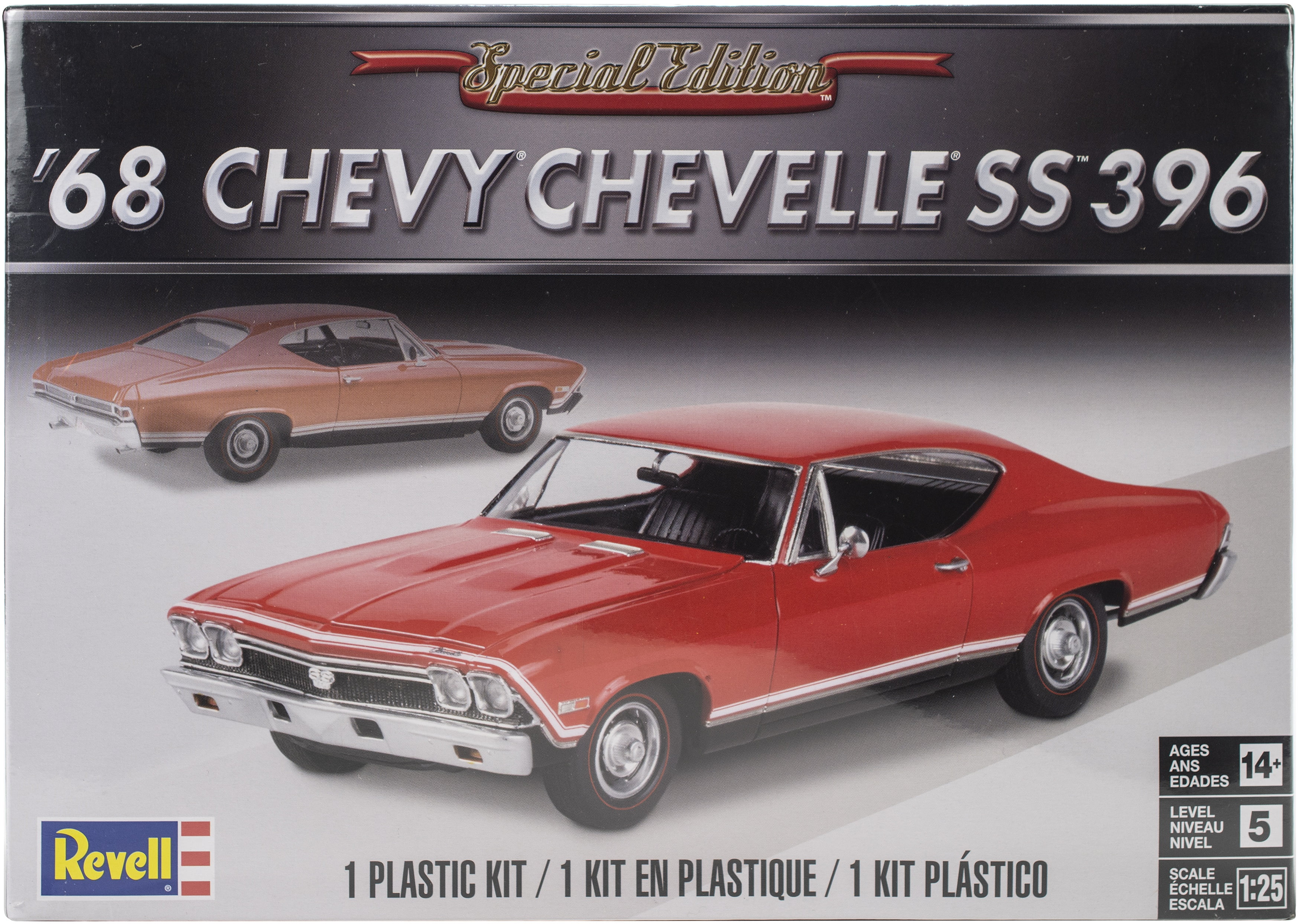 Plastic Model Kit 68 Chevelle Ss 396 1 25 Walmart Com Walmart Com