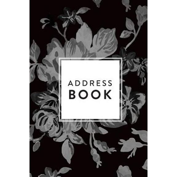 Pre-Owned Address Book Greyscale Floral