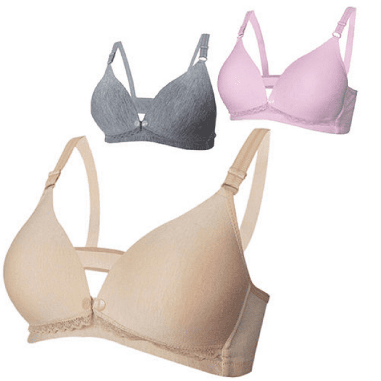 Women's Maternity Bra Solid Breastfeeding Underwear Nursing Bra for  Pregnant Bralettes Anti Sagging Gravidas Wirefree Feeding Bras 