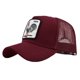 thumbnail image 1 of Minnieouse Gorra de sol de tamaño Universal, cómoda de usar, gorras de béisbol de malla de verano, gorras Snap-back de Hip Hop, gorra para Accesorio para el cabello CM520-2 vino tinto, 1 of 6