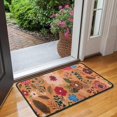 thumbnail image 2 of Pioneer Flower Floral Print Pattern Door Rugs,Washable Non Slip Door Mats Indoor,Decorative Door Mats,Entry Mat Indoor for Entrance,Bedroom,Kitchen,Bathroom,30"x17", 2 of 6