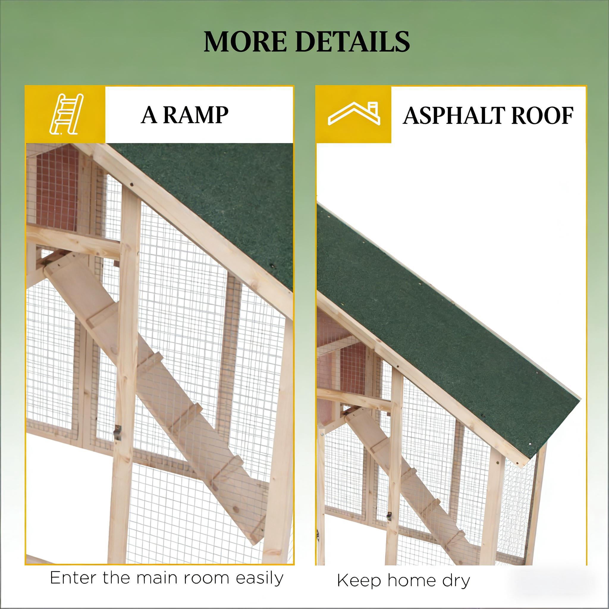 Bunny Cage, Weatherproof Rabbit Hutch Spacious Pet House