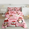 thumbnail image 2 of Castle Fairy 2-Piece Twin Size Comforter Set, Santa Snowman and Bear Christmas Print, 2 of 8