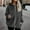 Dark Gray, variant on DYTTDG Women's Fall and Winter Plus Size Jacket Double Sided Fleece Zipper Solid Color Long Sleeve Hooded Jacket Warm Jacket with Pockets on Clearance Christmas Gift