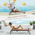 thumbnail image 6 of Gymax 2PCS 6-Position Recliner Lounge Outdoor Adjustable Reclining Chair Poolside, 6 of 10