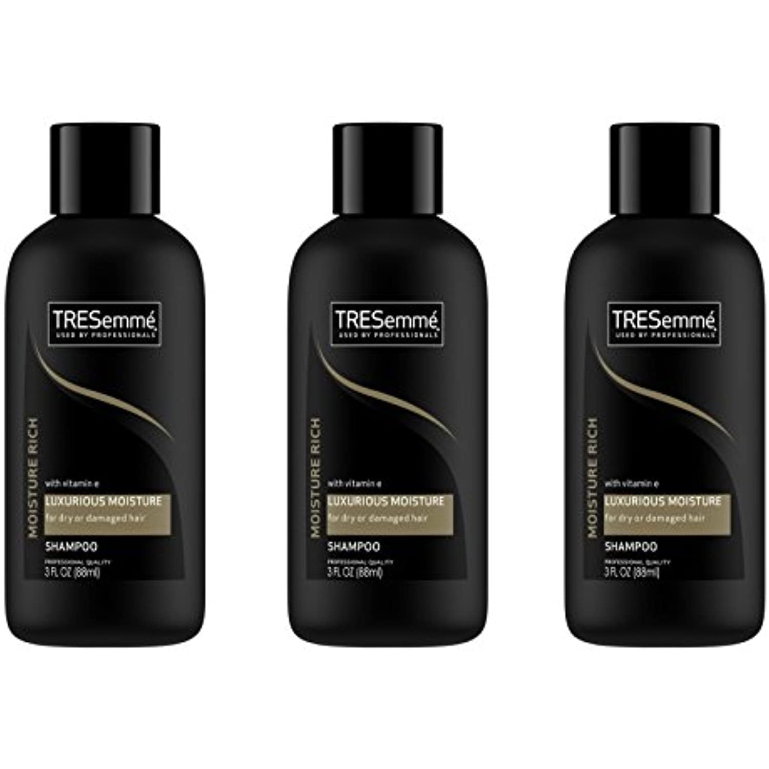 Tresemme Vitamin E Luxurious Moisture Shampoo 3 Oz Travel Size (Pack Of 3)