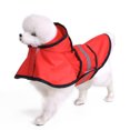 thumbnail image 3 of Raincoat Pet Dog Raincoat Hooded Waterproof Adjustable Pet Rain Jacket with Reflective Strip, 3 of 8