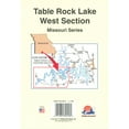 thumbnail image 2 of Fishing Hot Spots Pro Fishing Map L156 Table Rock Lake-West (James River Mouth to Beaver Dam) Fishing Map, 2 of 2