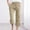 Khaki, variant on FAMTKT Womens Wide Leg Pants Casual Solid Color Elastic Loose Pants High Waisted Drawstring Casual Pants with Pockets