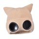 thumbnail image 5 of Gorro de lana informal para clima frío, gorro de punto para acampar, senderismo, festivales y fiestas. Beige, 5 of 9