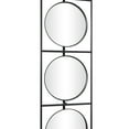 thumbnail image 4 of DecMode 12" x 58" Black Wall Mirror with Grid Frame, 4 of 7