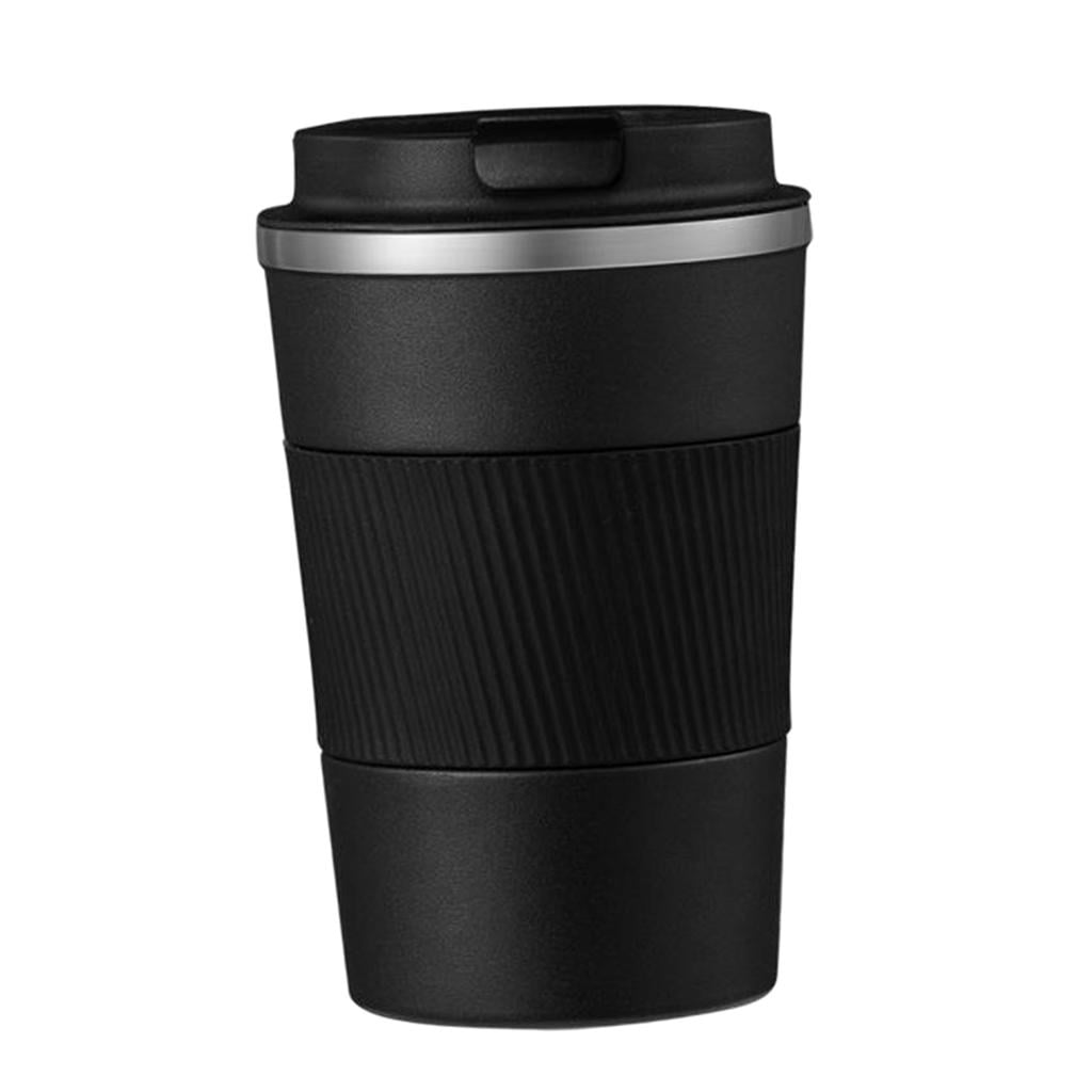 Coffee Mug to Go Stainless Steel Thermos – Thermal Mug Double Wall  Insulated – Coffee Cup with Leak-proof Lid, Reusable,Black 
