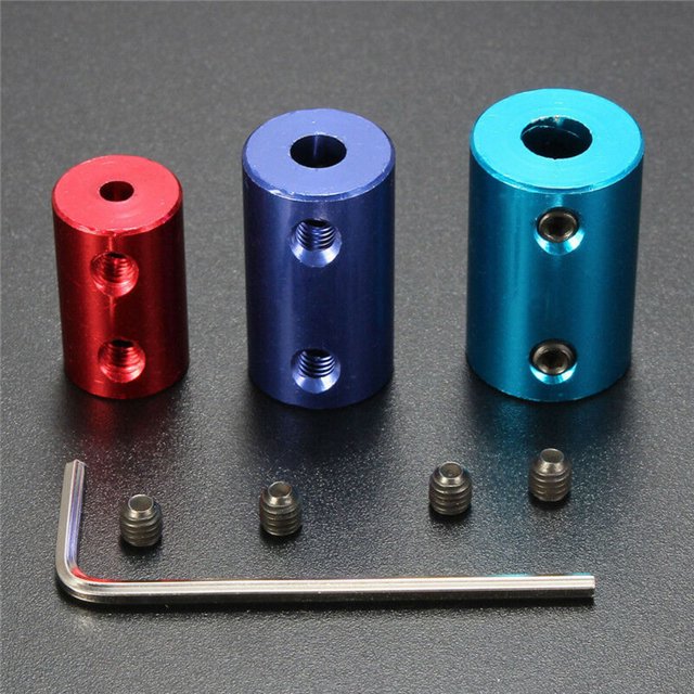 Gwong Juguete Acoplador de motor de acoplamiento de acoplamiento de eje rígido de 2/6 / 8 mm con llave para el automóvil de barco RC Gwong 30003092