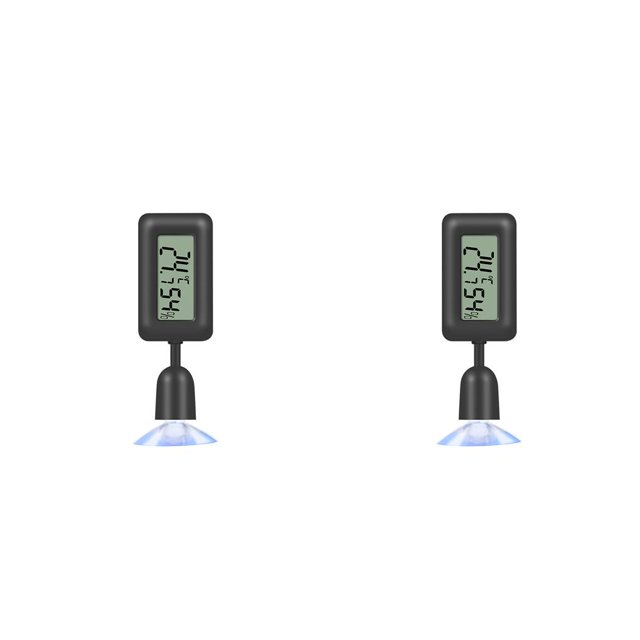 Matsuzay Termómetro 10-99 RH Higrómetro ajustable Ventosa Invernadero Temperatura Humedad Medidor Funciona con Escaparate Type1 NO1