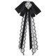 thumbnail image 2 of Women's Brooch Pin For Party And Formal Event In Black Color With Classic Bow Shape 1Set, 2 of 4