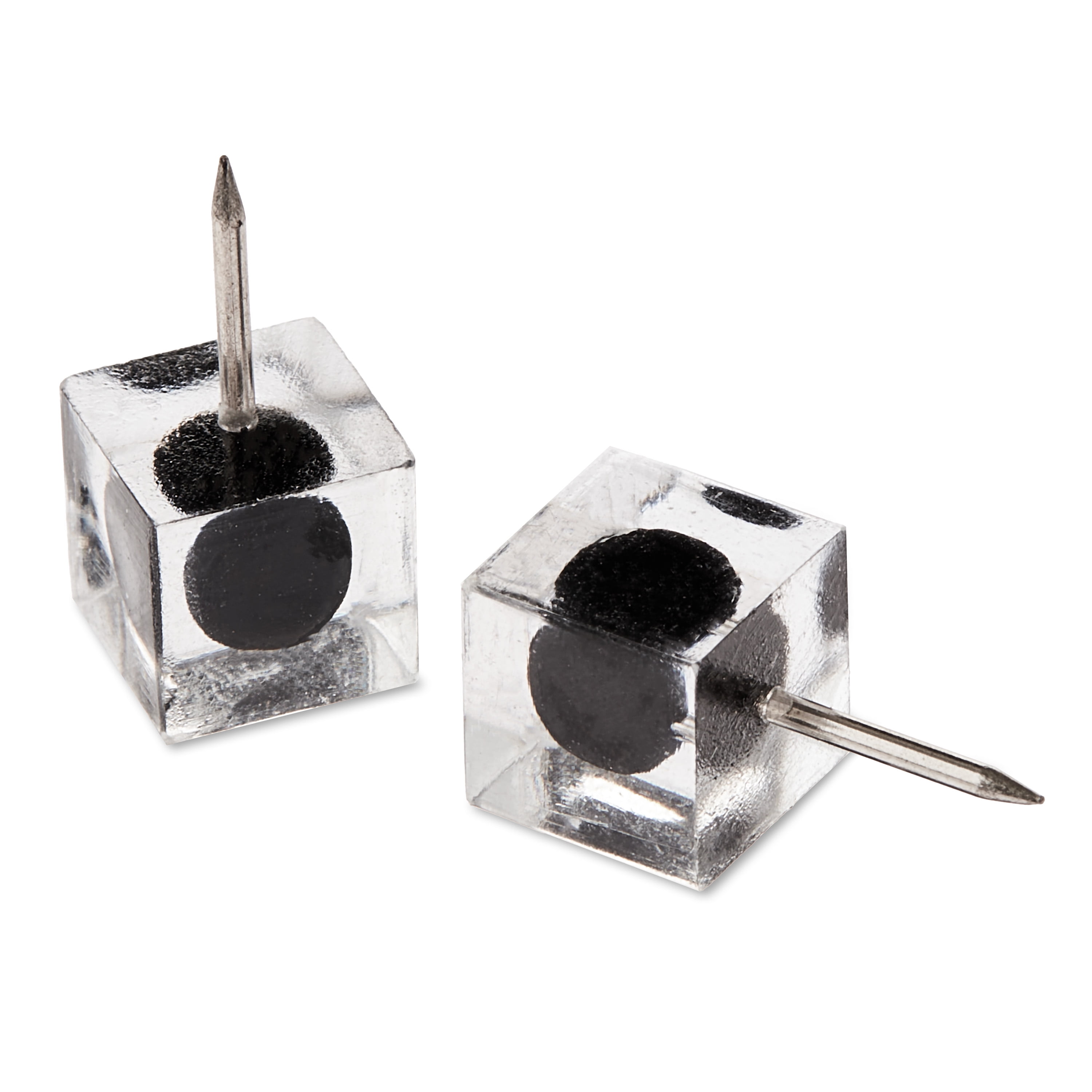 Pen + Gear Square Pushpins for Walls & Bulletin Boards , Black, Pack of 30