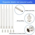 thumbnail image 3 of 10PCS 4 Inch Iron Dispensing Needle Tip 10 Mixed Size Blunt Needle with Brass Joint for Refilling Glue 15G/16G/17G/18G/19G/20G/21G/22G/23G/24G, 3 of 9
