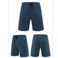 thumbnail image 2 of DDAPJ pyju Birthday Gifts! Mens Drawstring Workout Shorts Lightweight Quick Dry Athletic Shorts Long Basketball Shorts with Pockets Navy M, 2 of 9