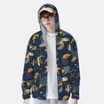 thumbnail image 3 of Pofeuu Undersea Animals Print Sun Protection Outdoor Lightweight Full Zip UV Cooling Hoodie Long Sleeve Summer Clothing for Outdoor Hiking-Small, 3 of 5