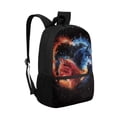 thumbnail image 6 of Uorisanigo Flaming Dinosaur Backpacks for School 17 inch Fits Preschool Elementary Kindergarten Boys and Girls Schoolbag Fashion Accessory for School, Camps and Travel, 6 of 6