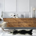 thumbnail image 2 of Linon Faux Hide Polyester Mini Cowhide Accent Rug in Black and White, 2 of 8