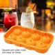thumbnail image 4 of Yuarrent Fabricante de cubitos de hielo DIY, molde de bola de hielo creativo de 8 cavidades para el hogar, Bar, fiesta, whisky fresco, vino, barra Cocina y Comedor Naranja Yuarrent HA004937-03, 4 of 6