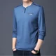 thumbnail image 4 of Camiseta de otoño coreana con cuello redondo liso y unicolor para hombre, jersey de diseñador, ropa de calle, nueva estética, sudaderas divertidas de primavera, 4 of 5