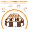 thumbnail image 3 of Mobutofu 1Pcs Multi Color Iron Paper String Nordic Style Round Lampshade for Home 30x17cm, 3 of 5