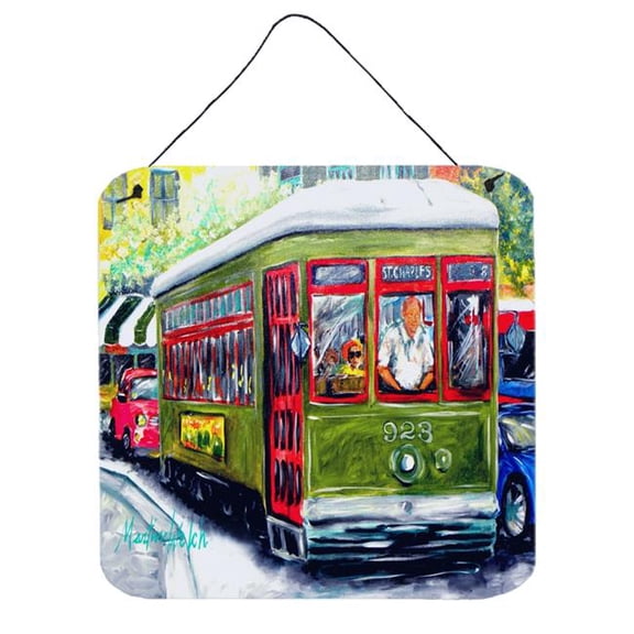 Carolines Treasures MW1338DS66 Streetcar Mid Summer Wall or Door Hanging Prints 6x6 multicolor