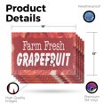 thumbnail image 2 of Farm Fresh Grapefruit Vinyl Decal 5 Pack of 12 Inch x 16 Inch Weatherproof Heavy-Duty Adhesive Backing | Fresh Citrus, Healthy Choices, Locally Grown | Made in USA, 2 of 6