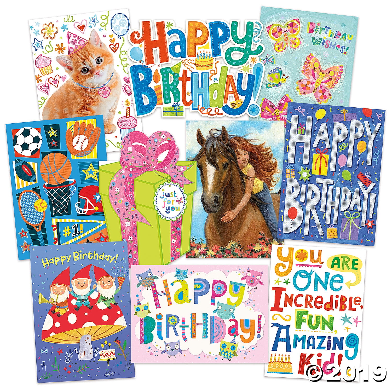 Cool Birthday 10 Card Assortment Pack
