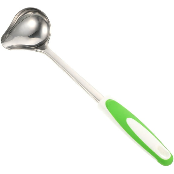 Spoon Soup Spoons Stainless Sauce Ladle with Pouring Spout Gravy Kitchen Gadgets
