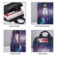 thumbnail image 4 of Naloa Planets Stars And Galaxies1 Print Lightweight DayBackpack Suitable for school, work, shopping, travel, etc., 4 of 5