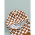 thumbnail image 5 of Cenuakty Baby Boy Summer Outfits Checkerboard Print Sleeveless Hoodie T-shirt and Stretch Casual Shorts Set, 5 of 8