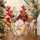 thumbnail image 5 of Adorno Navideño para Adultos y Niños, Accesorios para El Cabello, Diadema de Astas Doradas, Tocado, Diadema de Astas con Polvos Sueltos, 5 of 7