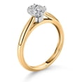 thumbnail image 5 of Gem Stone King 10K Yellow Gold IGI Certified Lab Grown Diamond Solitaire Engagement Ring for Women | 1 Ct Oval | D-E Color | VS1-VS2 Clarity | Size 6, 5 of 7